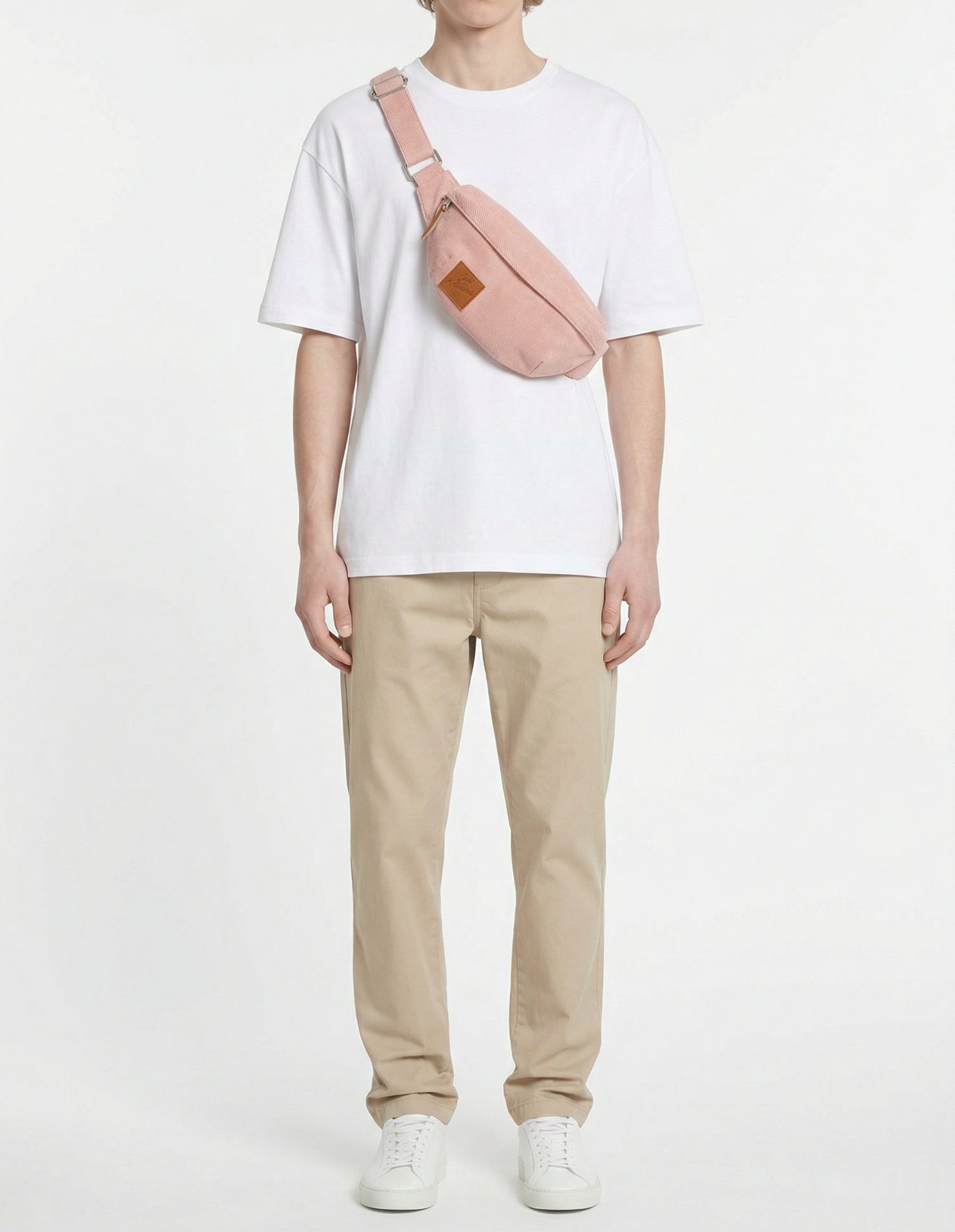 Corduroy fanny pack Café Kitsuné - Pink Juice