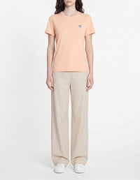 Short-sleeved T-shirt with patch - Peach