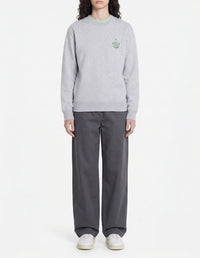 Maison Kitsuné x Hotel Olympia Sweater - Light Grey Melange