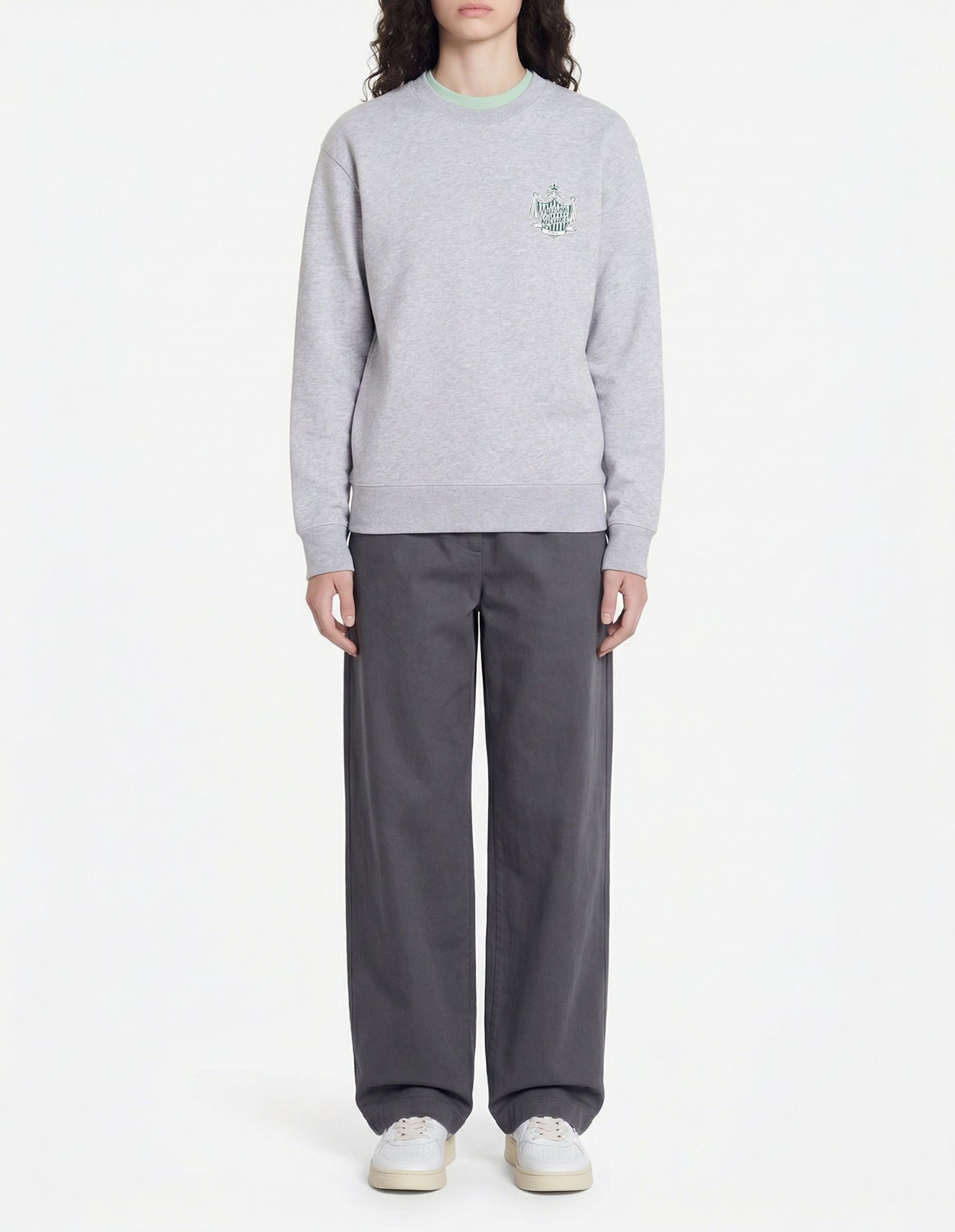 Maison Kitsuné x Hotel Olympia Sweater - Light Grey Melange