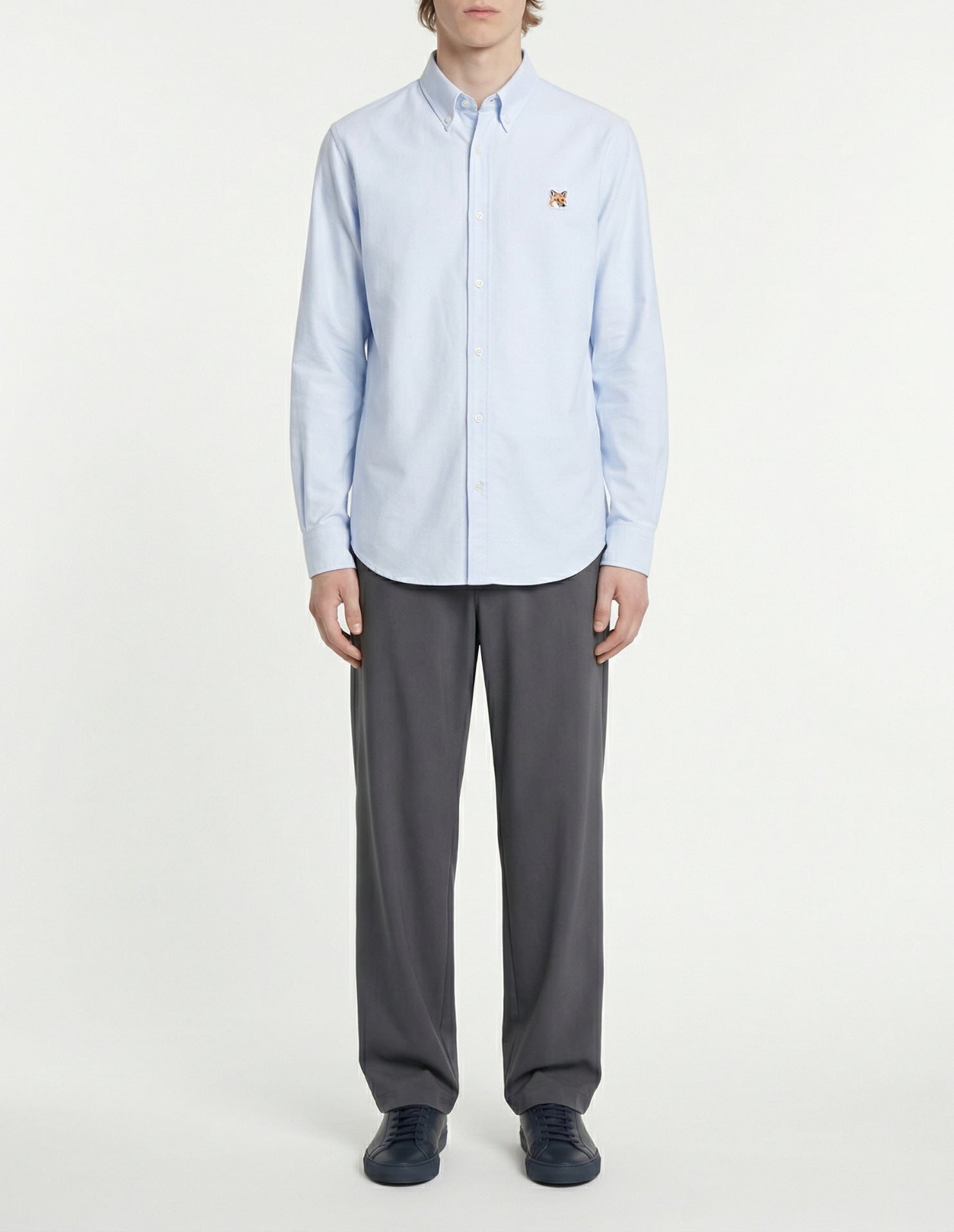 Chemise avec broderie - Light Blue