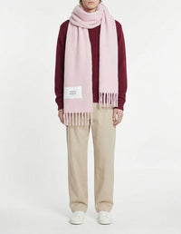 Thick wool scarf - Cradle Pink