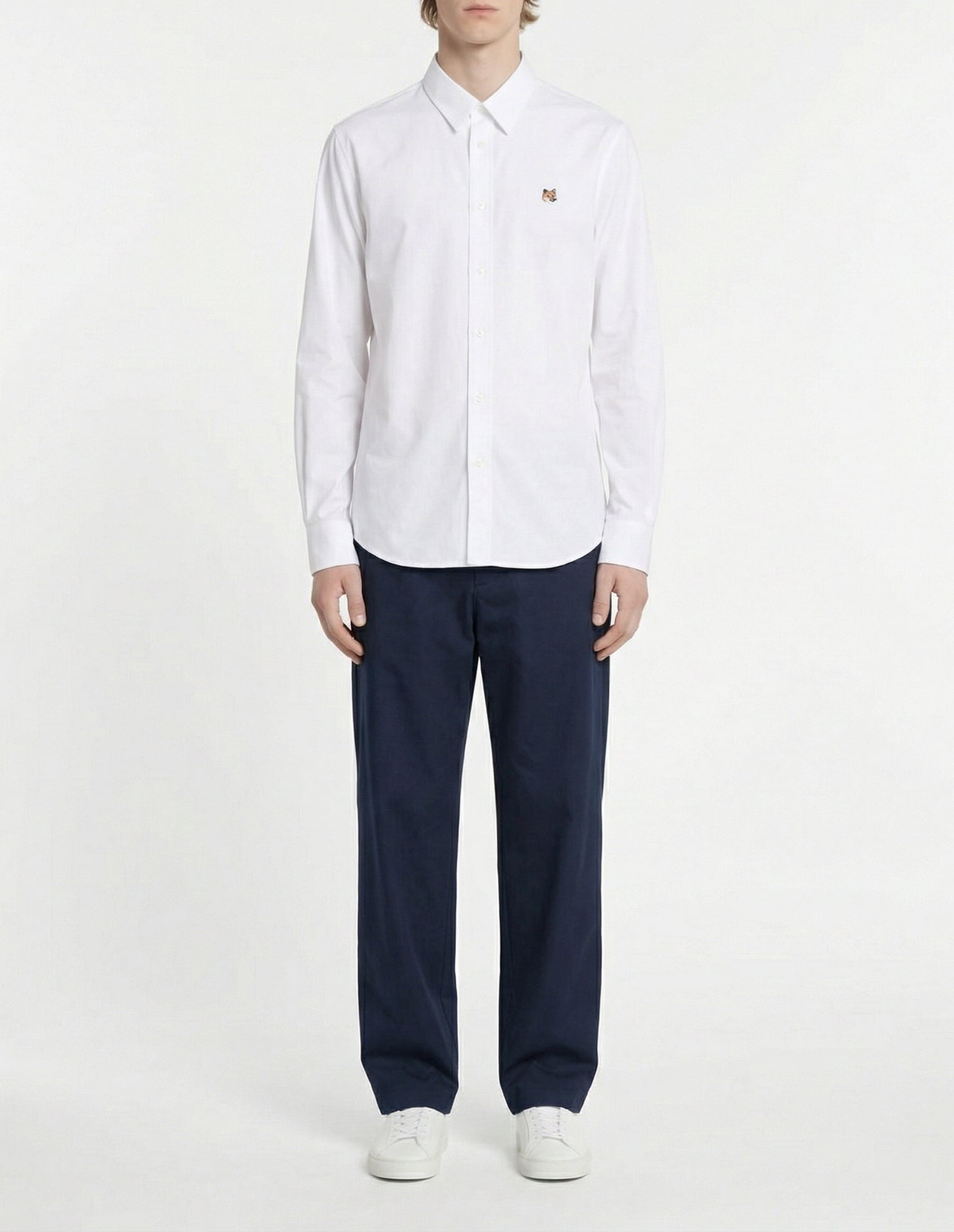 Chemise avec broderie - White