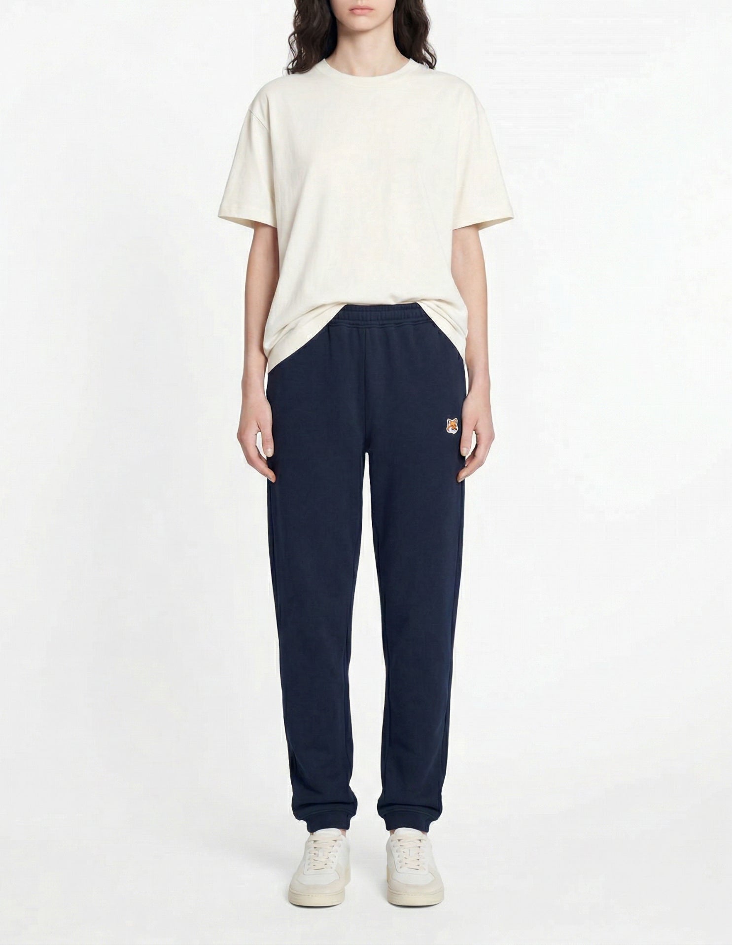 Track trousers with crest - Ink Blue