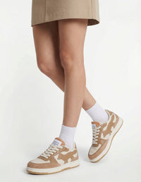 Chiru leather trainers - Latte & Sepia