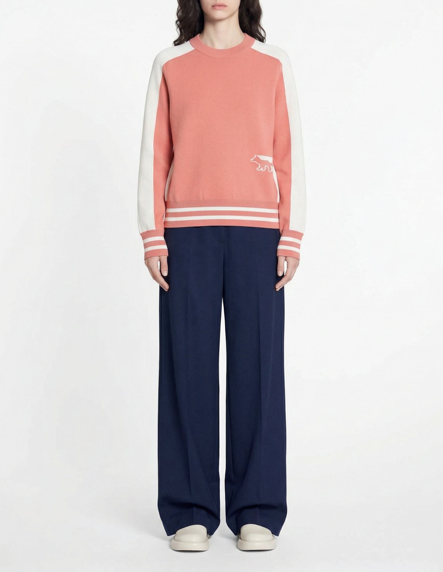 Long-sleeved knitted jumper - Acer Leaf