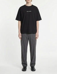 T-shirt oversize avec broderie - Black