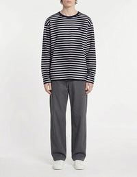 Bold Fox Head long sleeve navy stripes t-shirt