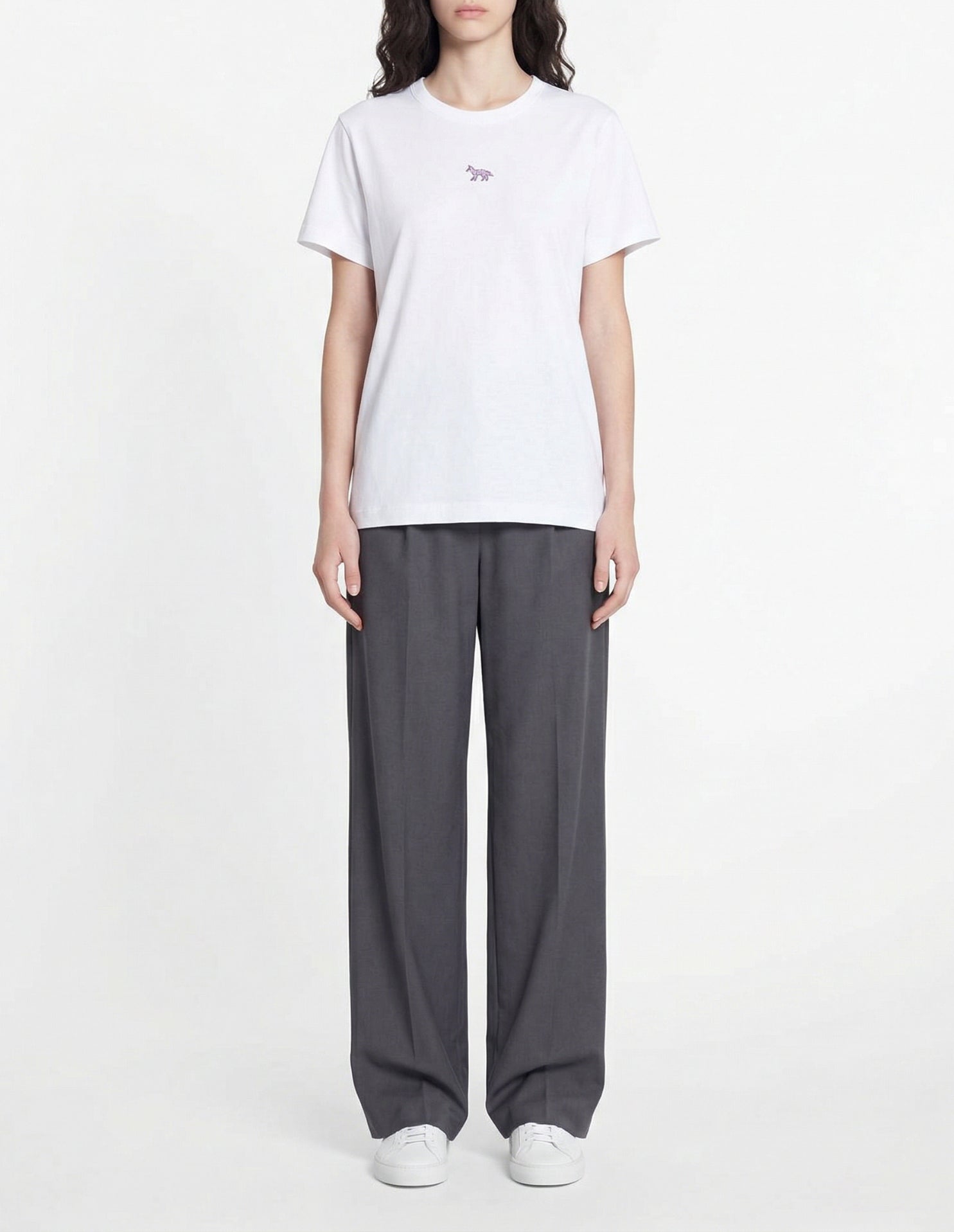 Baby Fox short T-shirt with patch - White