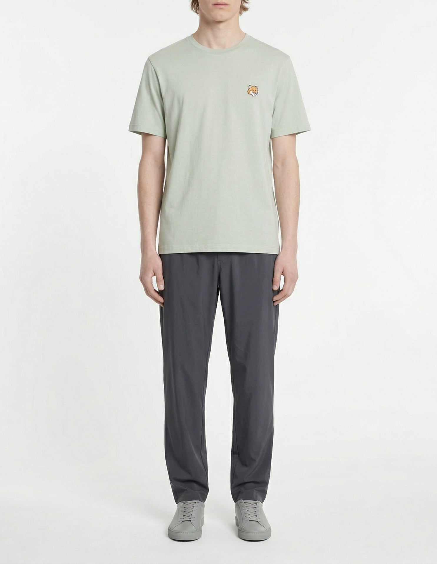 Fox head T-shirt - Pebble