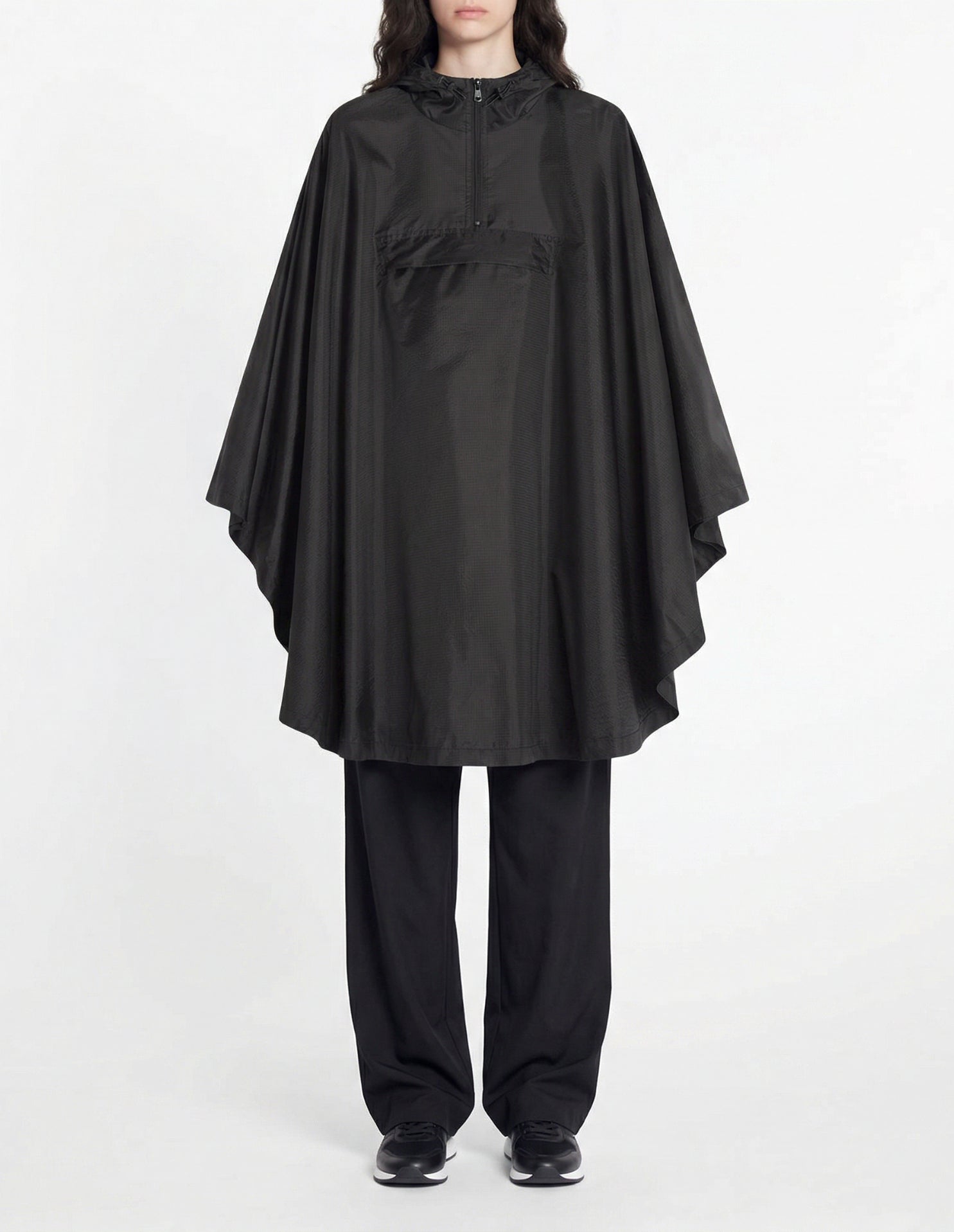 Foldable Poncho Café Kitsuné - Black