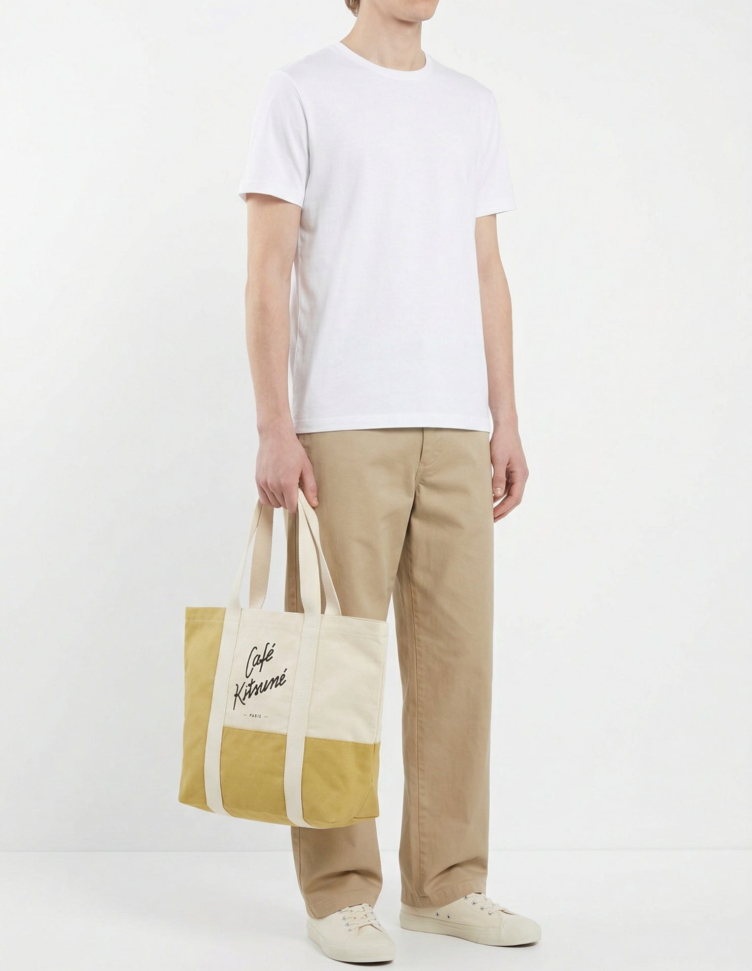 Cafe Kitsuné Fox tote bag - Tapioca