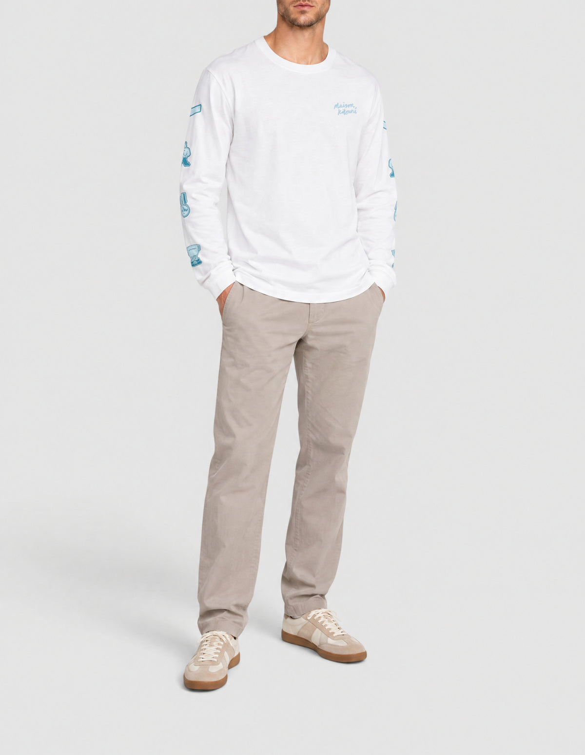 T-shirt à manches longues - White
