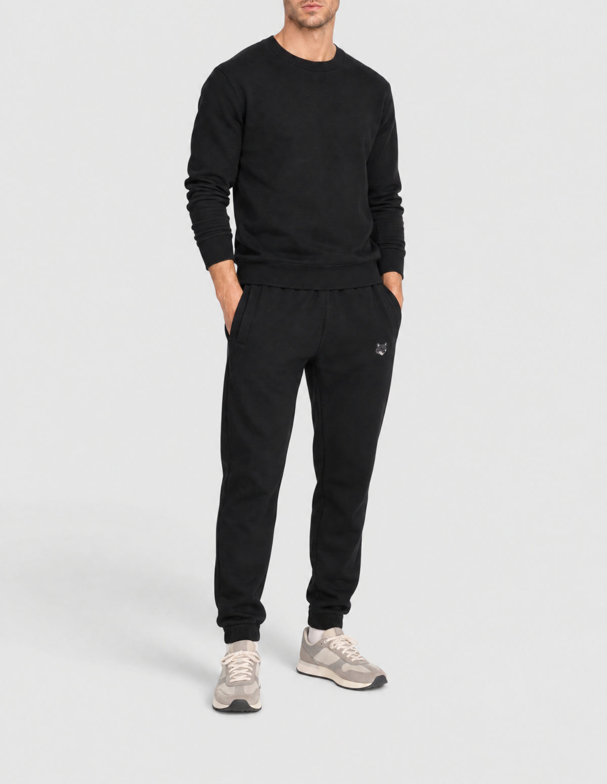 Pantalon de survêtement avec écusson Bold Fox Head - Black