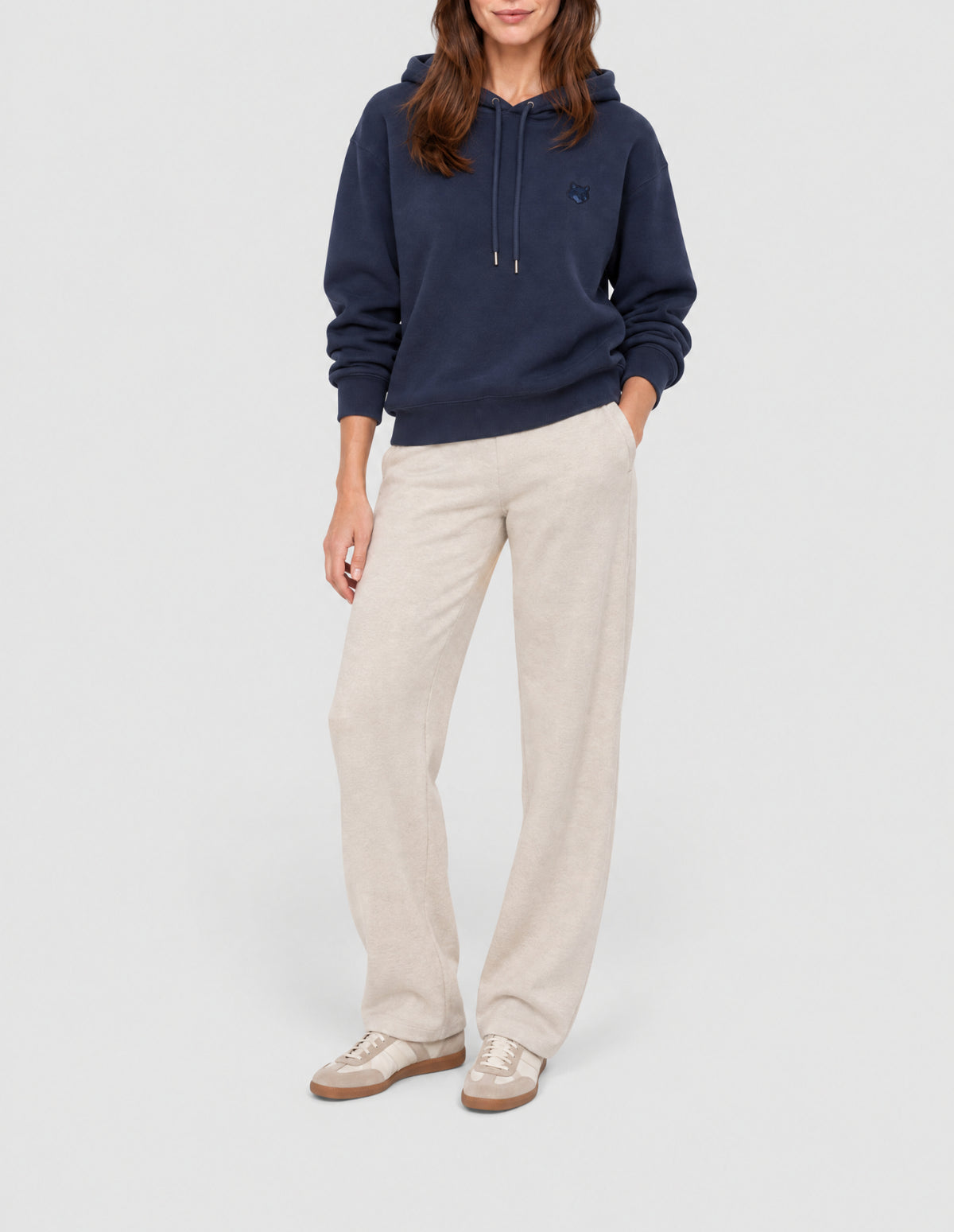 Sweatshirt avec écusson Bold Fox Head - Ink Blue