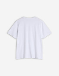 Bold Fox Head T-shirt with patch - White