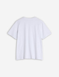 T-shirt Bold Fox Head avec écusson - White