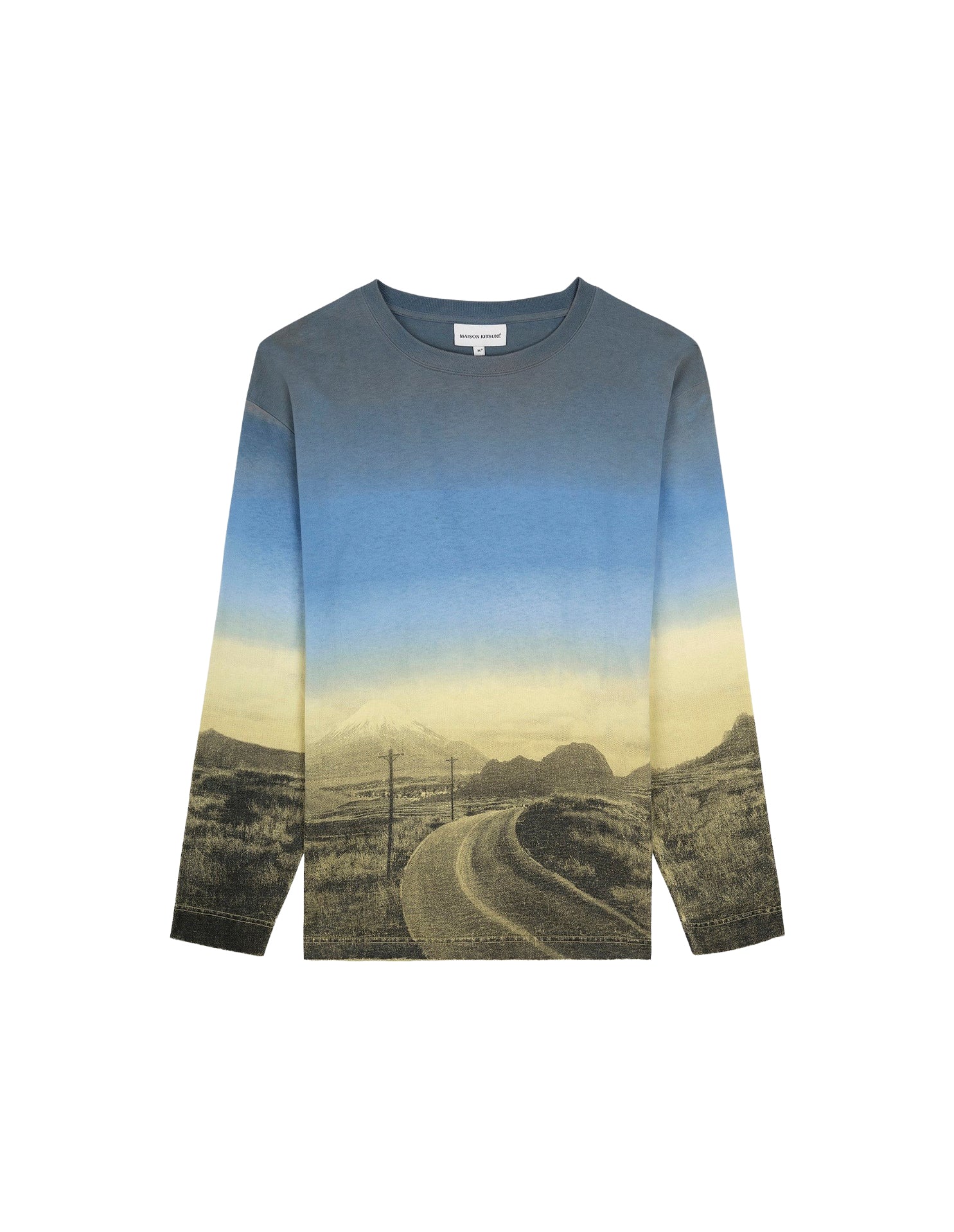 T-shirt à manches longues avec motif - Enamel Blue