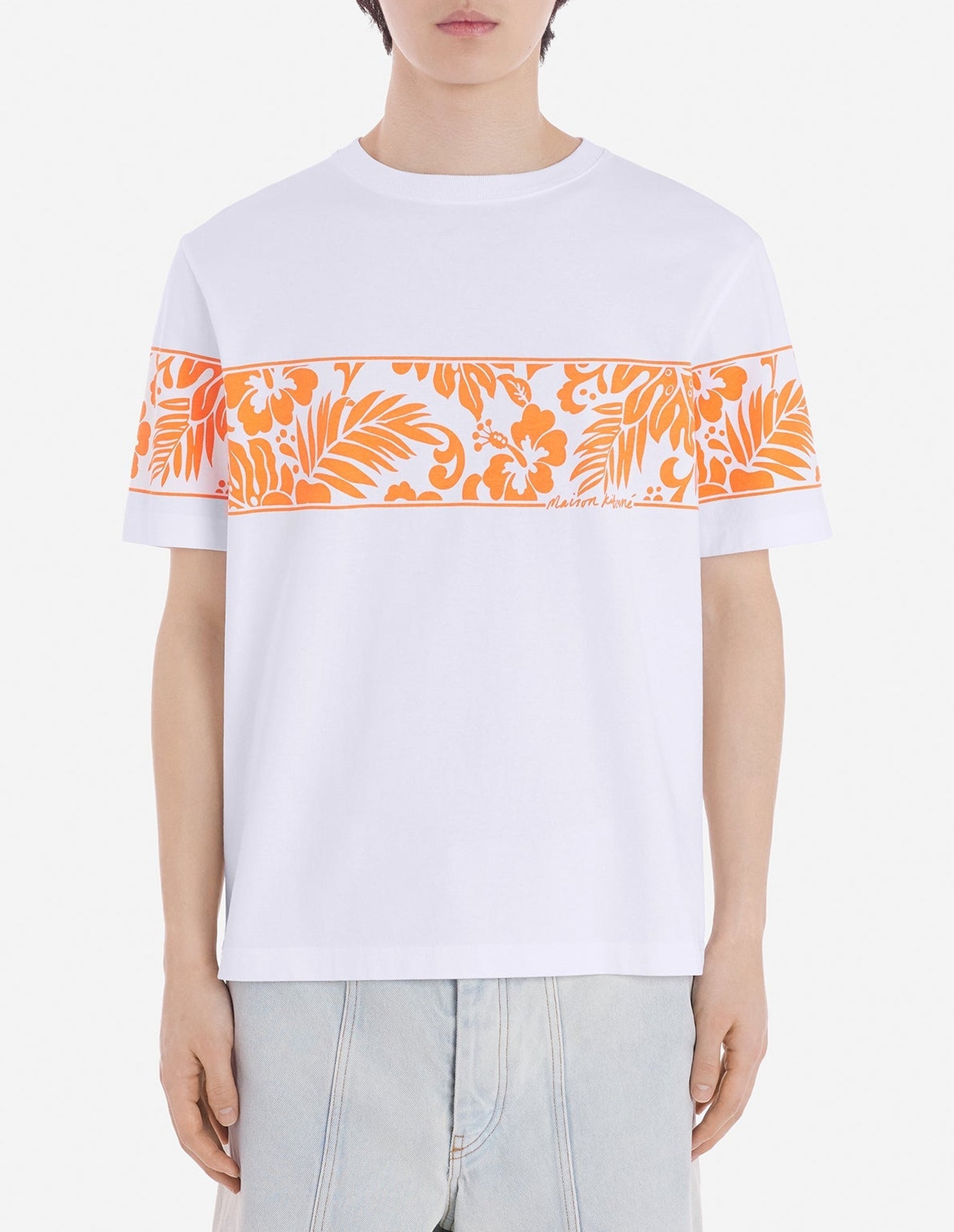 T-shirt à encolure arrondie - White