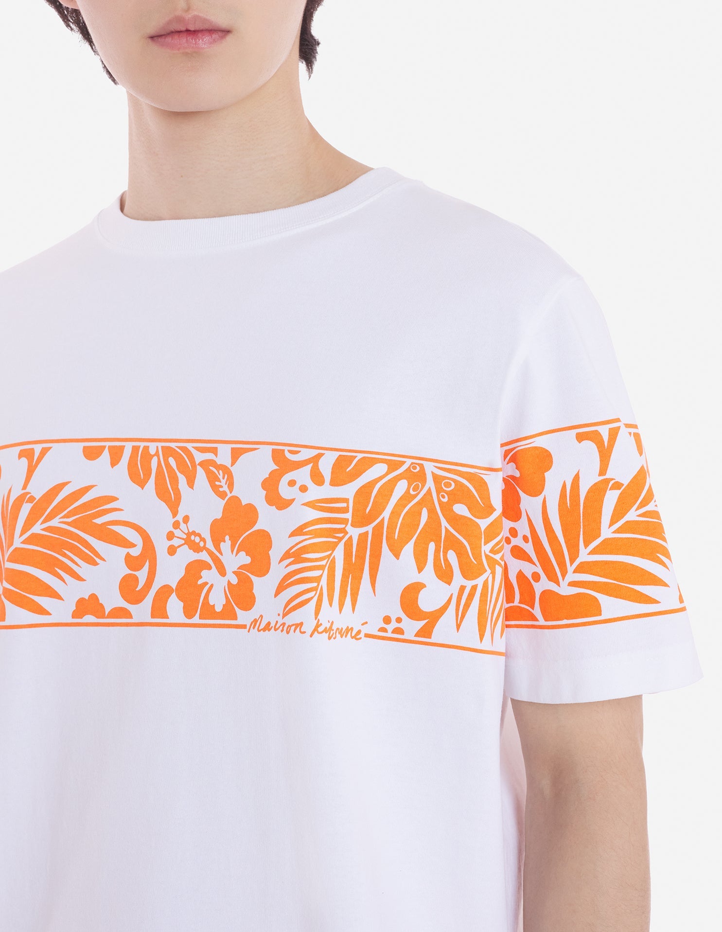 T-shirt à encolure arrondie - White