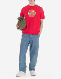 T-shirt à encolure arrondie - Chili Red