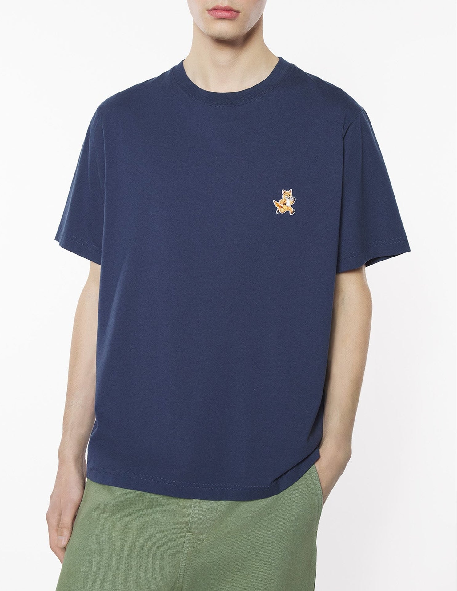 T-shirt with patch - Ink Blue