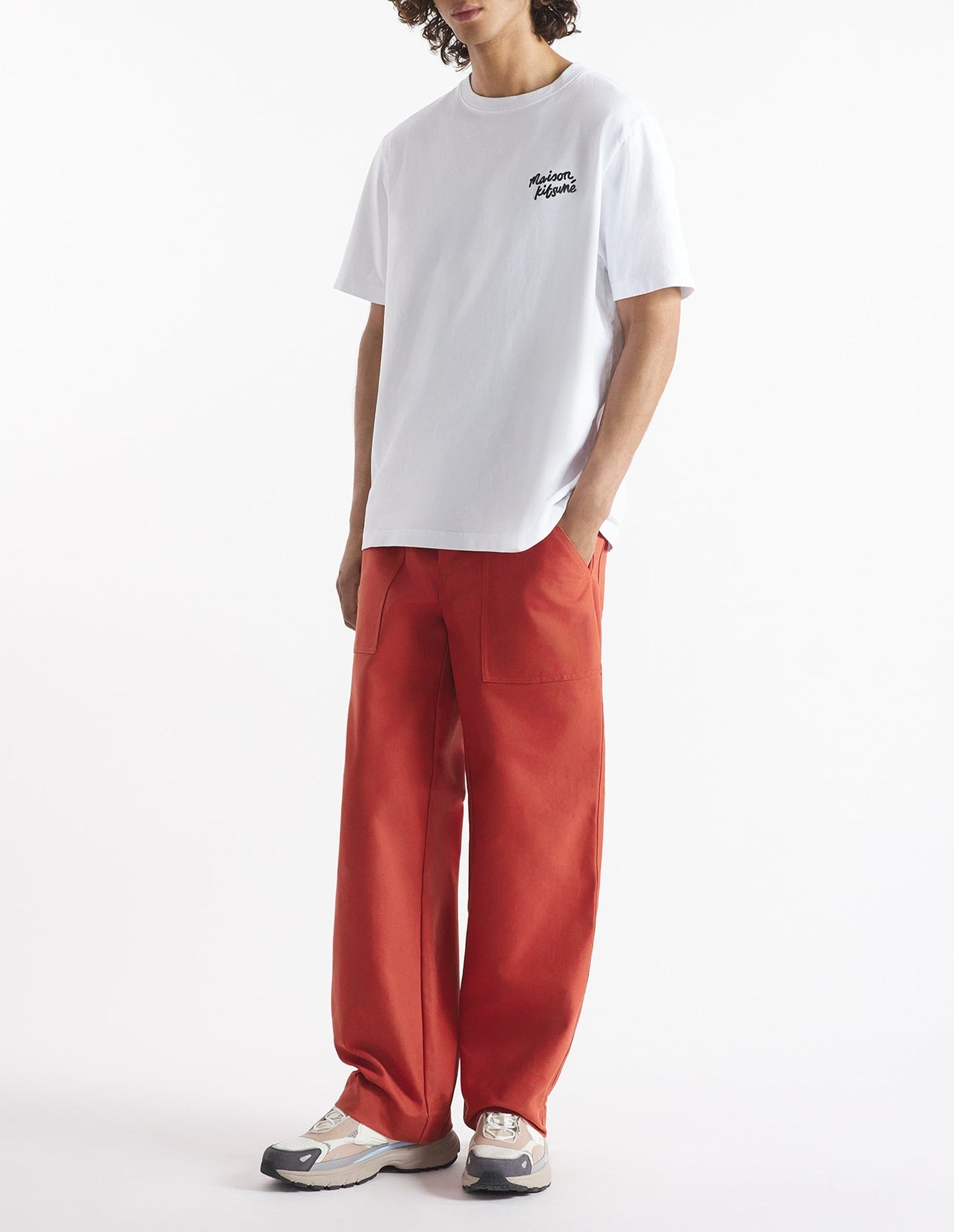 T-shirt with embroidery - White & Black