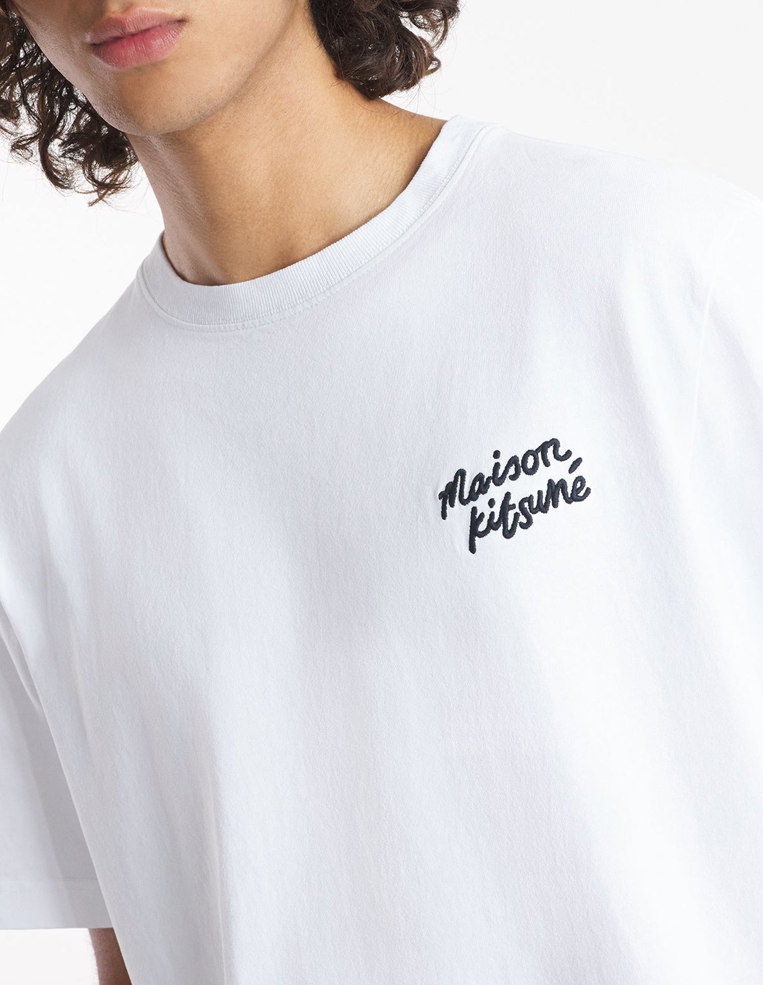 T-shirt with embroidery - White & Black