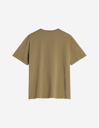 Bold Fox Head T-shirt with crest - Cardamon