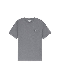 Bold Fox Head T-shirt with patch - Medium Grey Melange