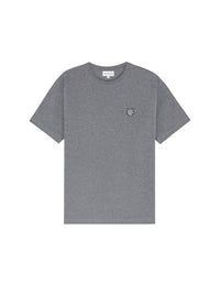 Bold Fox Head T-shirt with patch - Medium Grey Melange