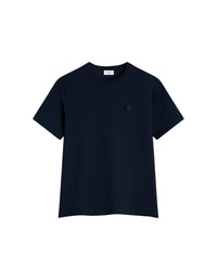 Bold Fox Head T-shirt with patch - Ink Blue