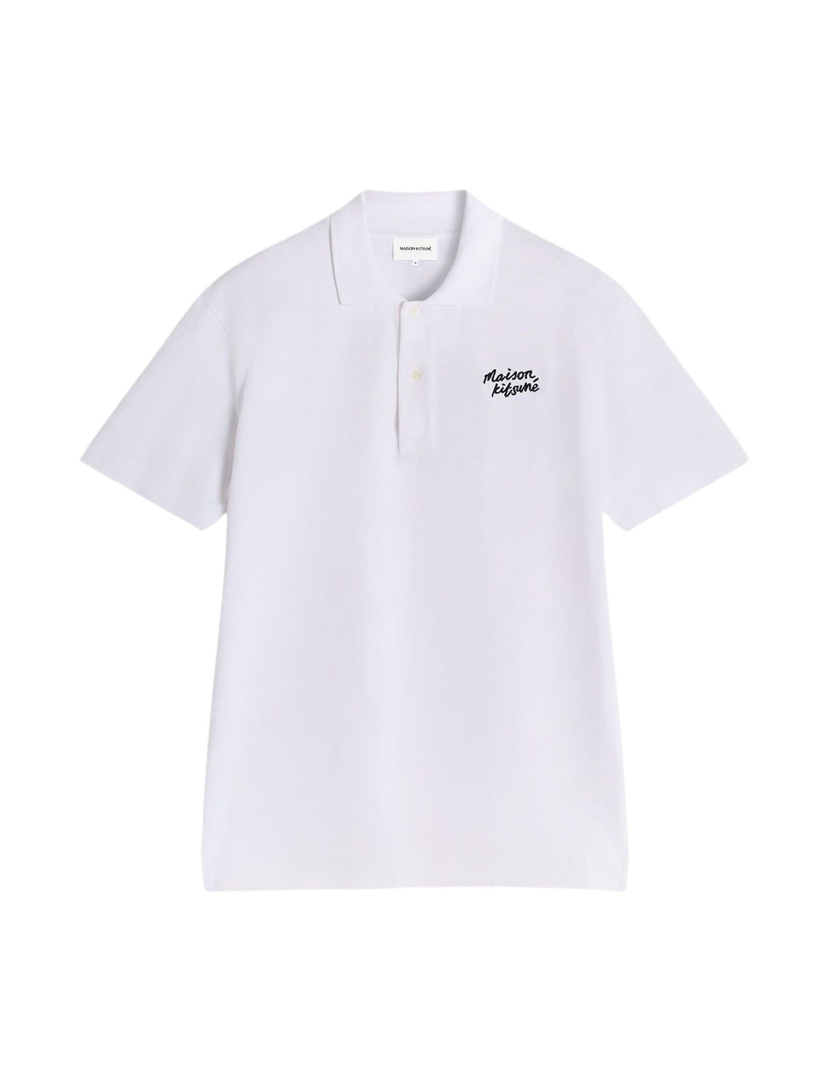 Polo à manches courtes avec broderie - White & Black