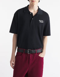 Polo à manches courtes avec broderie - Black & White
