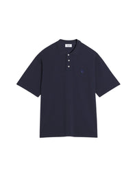 Polo à manches courtes coupe oversize avec écusson - Deep Navy
