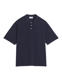 Polo à manches courtes coupe oversize avec écusson - Deep Navy