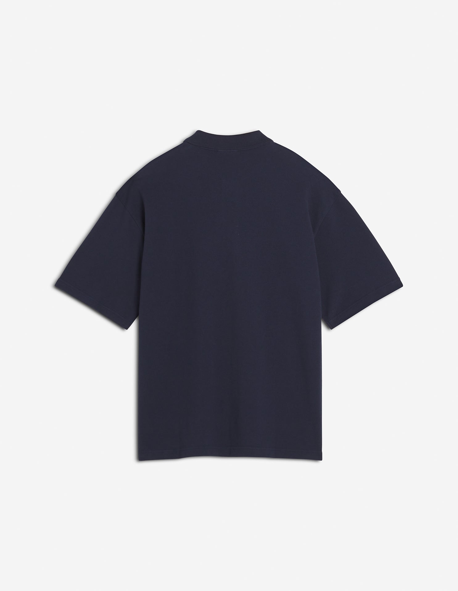 Polo à manches courtes coupe oversize avec écusson - Deep Navy