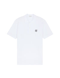 Polo à manches courtes avec écusson - White