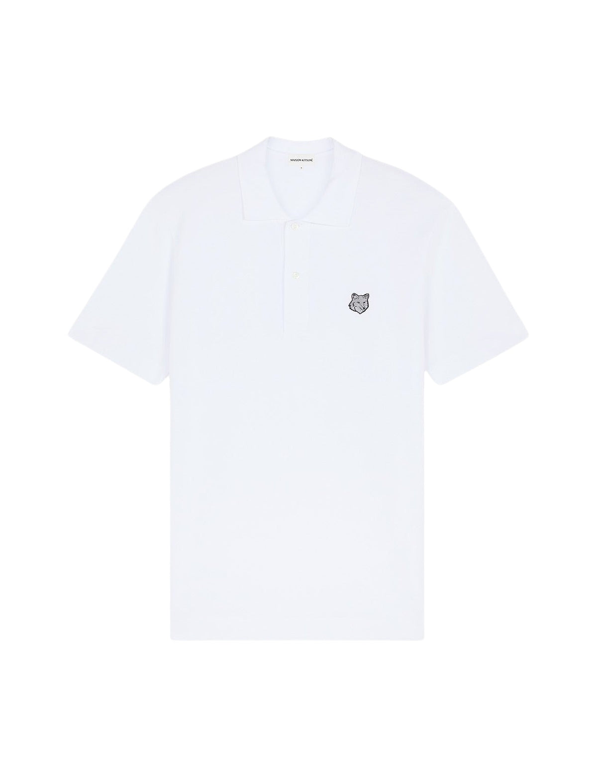 Polo à manches courtes avec écusson - White