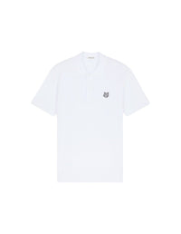 Polo à manches courtes avec écusson - White
