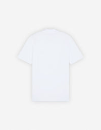 Short-sleeved polo shirt with badge - White