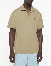Short-sleeved polo shirt with badge - Cardamon