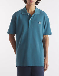 Polo à manches courtes avec écusson - Lake Blue