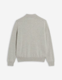 Pull camionneur Bold Fox Head en laine - Light Grey Melange