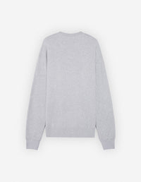 Long-sleeved sweatshirt with print - Light Grey Melange