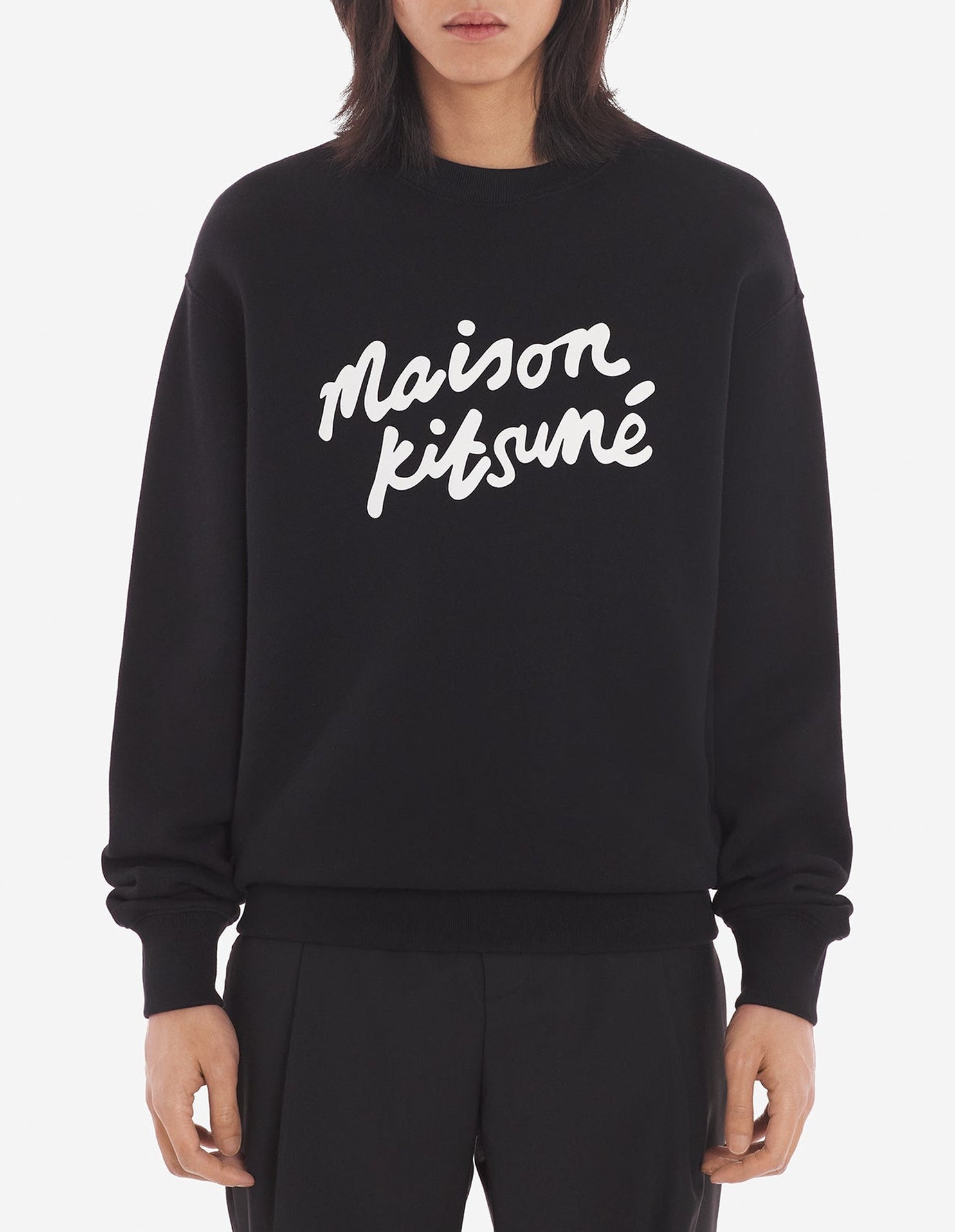 Sweatshirt à manches longues avec impression  - Black & White