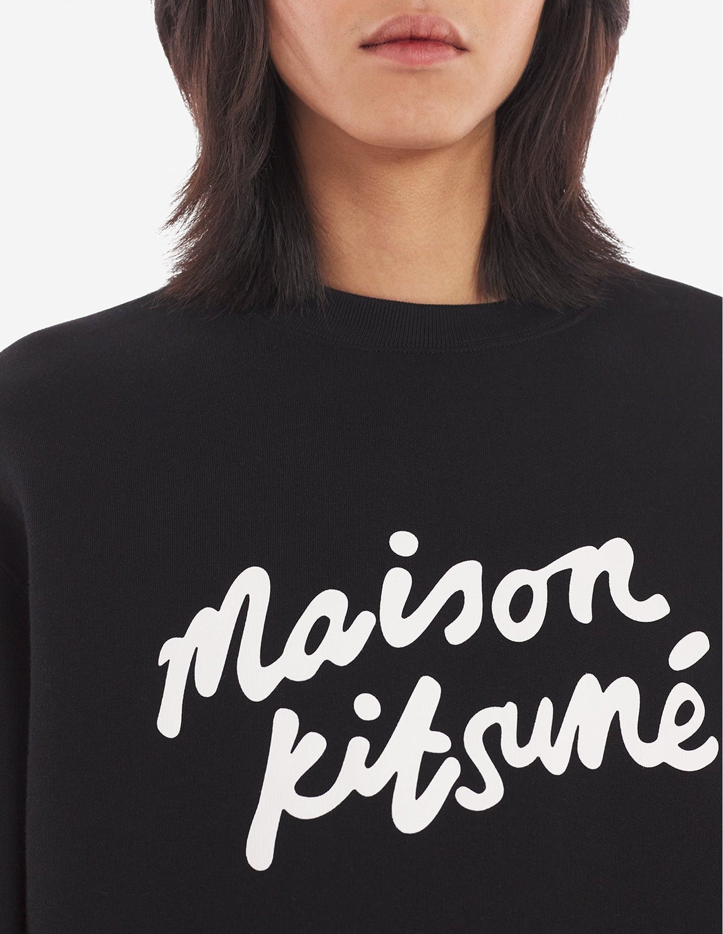 Sweatshirt à manches longues avec impression  - Black & White