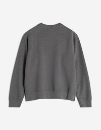 Sweatshirt Bold Fox Head oversize à col rond - Dark Grey Melange