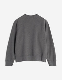 Sweatshirt Bold Fox Head oversize à col rond - Dark Grey Melange