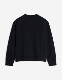 Sweatshirt Bold Fox Head oversize à col rond - Black